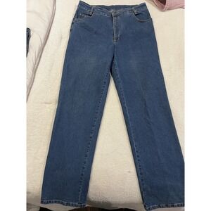 Geiger Women's Jeans Made In Austria‎ Blue Size 48 Or Us 18 Inseam Is 31